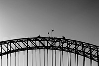 120803 Sydney Harbour Bridge 3 B&W