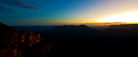 101229 Blue Mountains Three Sisters Sunset Panorama
