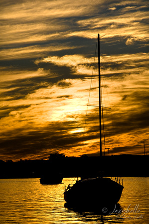 Yacht Sunset Noosa River