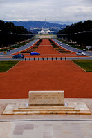 Canberra view towards Palliment House from War Memorial