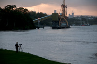 12.1.2011 Brisbane river at dusk.