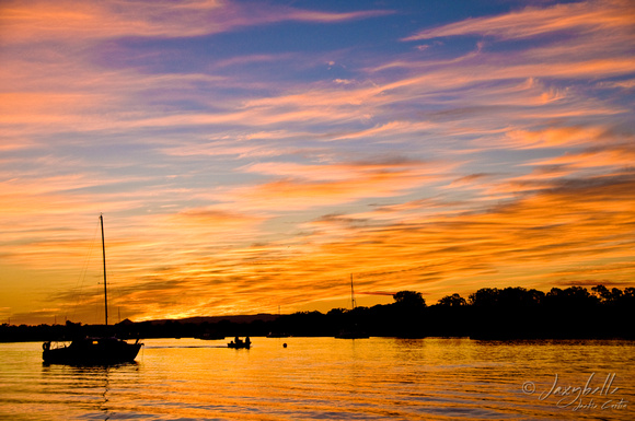 Catamaran Noosa River Sunset