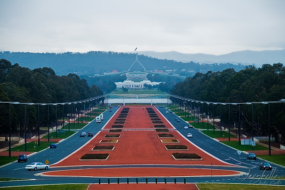 Canberra view towards Palliment House from War Memorial 2